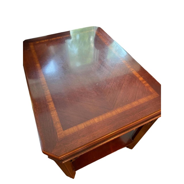 Late 20th Century Lane Chippendale Style Mahogany Side Table For Sale In Indianapolis - Image 6 of 9