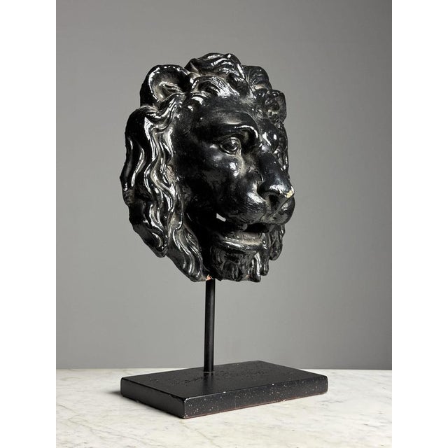 Lion Fountain Mask on Stand For Sale - Image 11 of 13