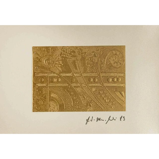 Etching and embossing on cardboard realized by Fausto Maria Franchi in 1983. Hand signed. Excellent condition. This piece...