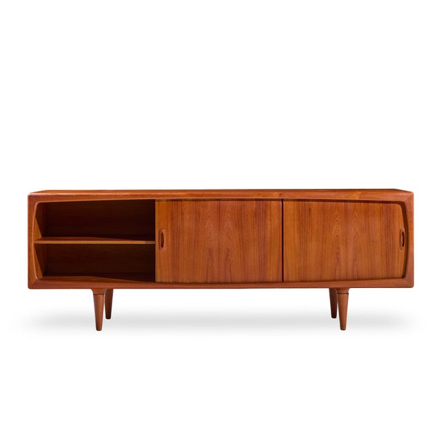 Hp Hansen Mid Century Danish Teak Credenza For Sale In Chicago - Image 6 of 13