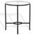 Metal Tauri Metal Round Accent Table in Black with Glass Top For Sale - Image 7 of 8