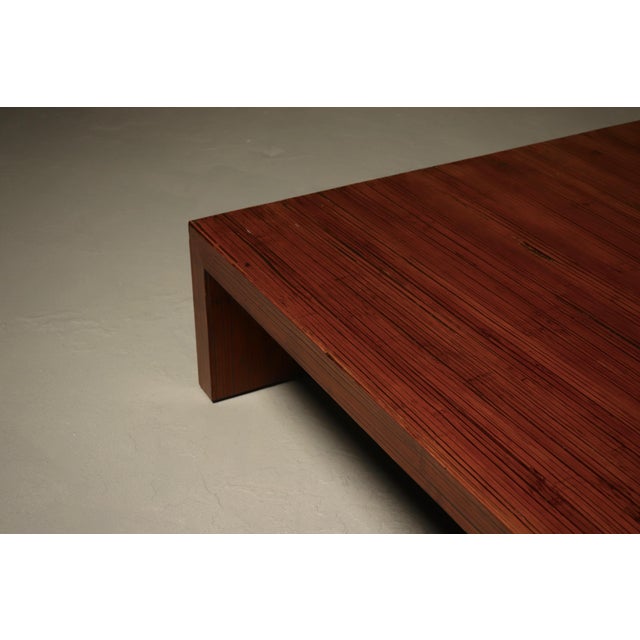 Large Bamboo Coffee Table in the style of Axel Vervoordt, 1980s For Sale - Image 6 of 12