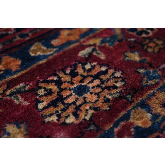 Antique Sarouk Rug 4'1'' x 6'7'' For Sale - Image 9 of 11