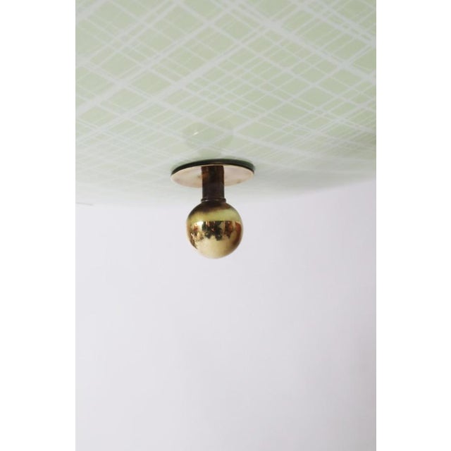 Mid-Century Etched Glass Pendant Lamp, Germany, 1950s For Sale - Image 17 of 18