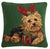 Traditional Christmas Yorkshire Terrier Hook Pillow 16" x 16" For Sale - Image 3 of 3