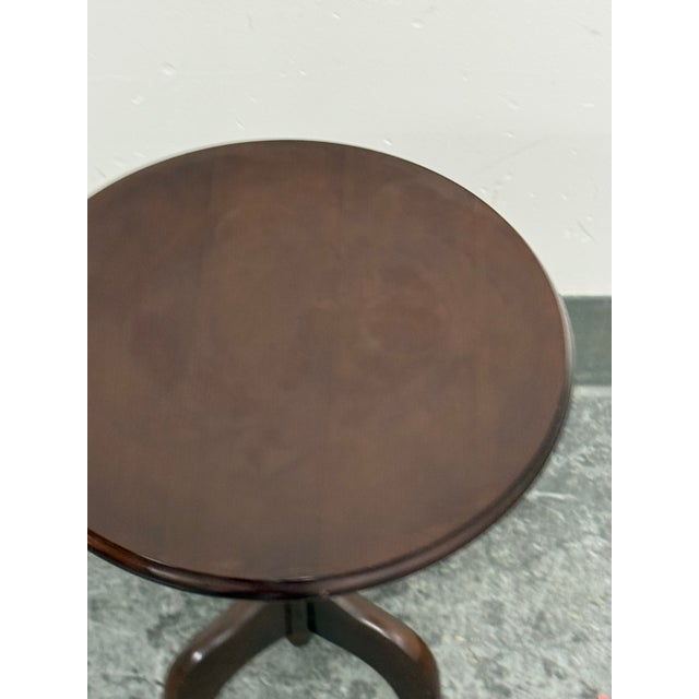 Bombay Company Round Tripod Pedestal Accent Table, Dark For Sale - Image 10 of 12