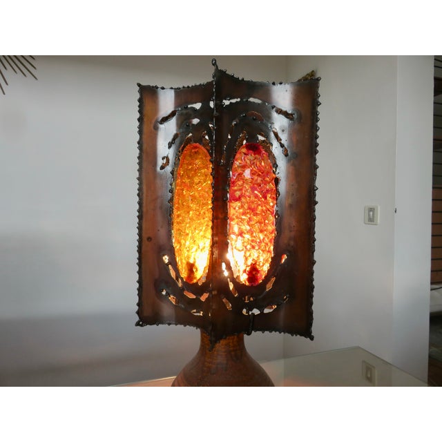 Large Brutalist Lamp from Accolay, 1960s For Sale - Image 6 of 14