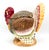 Arthur Court Vintage Ganz Bella Casa Hand-Painted Turkey Ceramic Tureen – Americana / Thanksgiving / English Country For Sale - Image 4 of 13