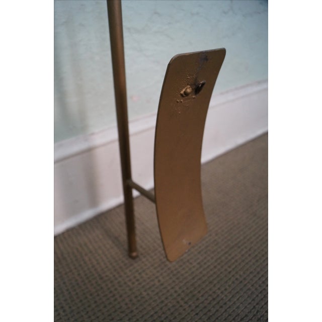 Gold Tommi Parzinger Era Gold Painted Iron Wall Sconce For Sale - Image 8 of 10