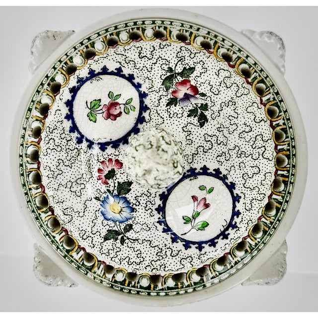 Copeland Spode Chintz Botanical Potpourri Vase Covered Urn, England Circa 1891 For Sale - Image 9 of 12