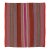 Vintage Peruvian Square Kilim, Vibrant Polychromatic Stripes - Rug & Kilim For Sale