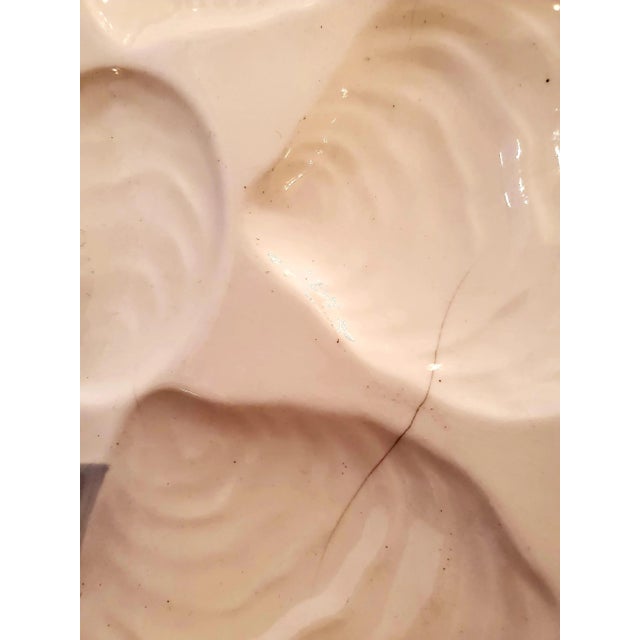 Vintage Oyster Plates -Set of 7 For Sale - Image 10 of 11