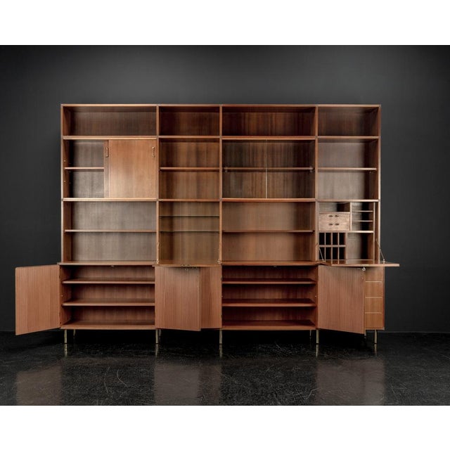 Metal Sideboard with Shelves by Erwin Behr Study for Bmz, 1950s For Sale - Image 7 of 18