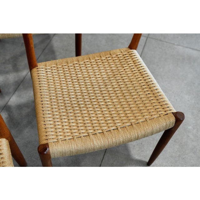 1960s MCM Dining Chairs by Niels Otto Møller for j.l. Møllers Møbelfabrik — Set of 6 (4 Model 75 & 2 Model 84) For Sale - Image 15 of 17