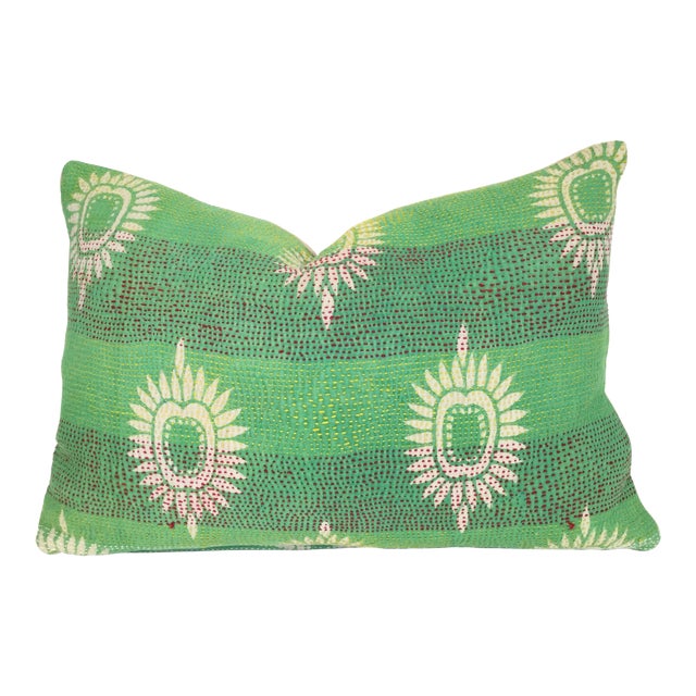 Vintage Kantha Quilt Pillow Chairish