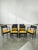 Wood Late 20th Century Set of Six Baker Furniture Regency Ebonized and Parcel Gilt Cane Dining Chairs For Sale - Image 7 of 14