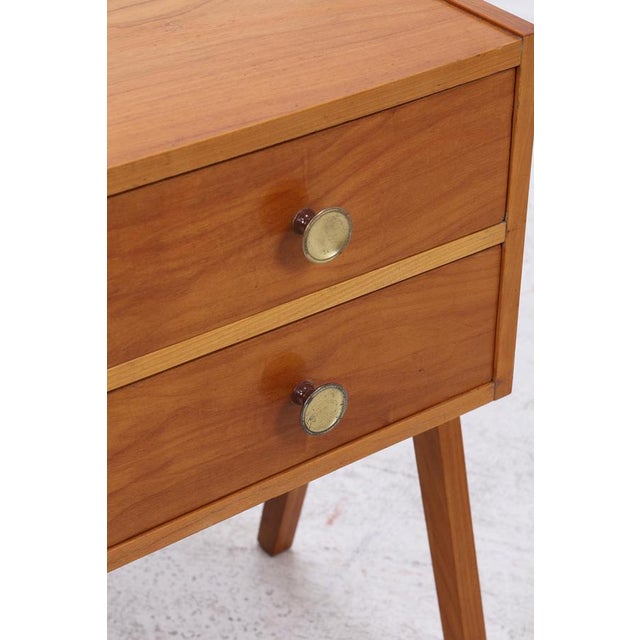 Vintage Teak Bedside Table with Flap and Drawers, 1960s For Sale - Image 13 of 16