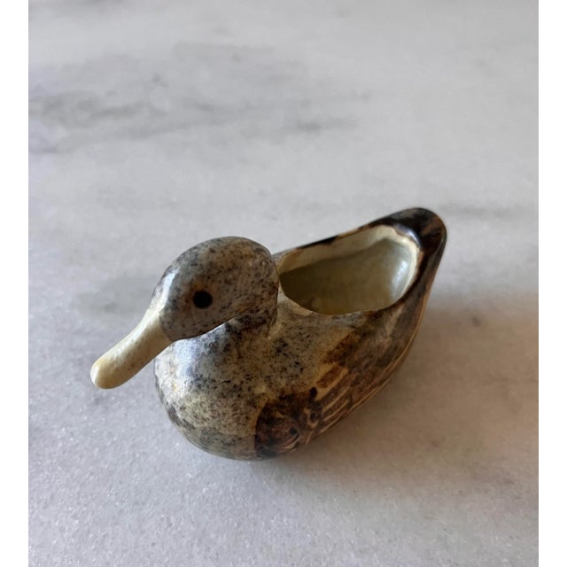 Small Vintage Duck Pottery Planter or Votive Holder For Sale - Image 4 of 9