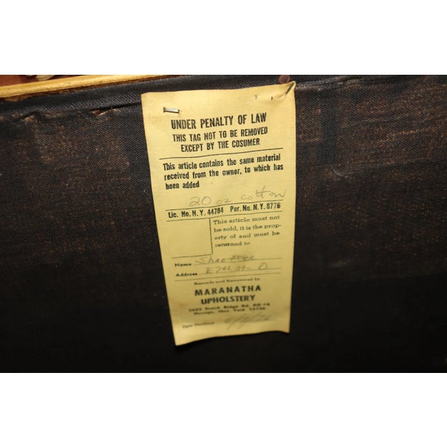 Fine Cast Bronze French Empire Dog Head and Dragons Mahogany Settee For Sale - Image 10 of 12