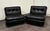 C&B Italia Circa 1970 Original Black Leather Amanta Lounge Chairs by Mario Bellini for C&b Italia For Sale - Image 4 of 18