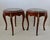 Late 20th Century French Louis XV Style Occasional Side Tables Feature Green Marble Tops, Non-Identical-a Pair For Sale - Image 12 of 18