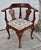 Vintage (1970's) Corner Chair / Roundabout Accent Chair has a Queen Anne Style. Made by Statesville Chair Co. The Wood is...