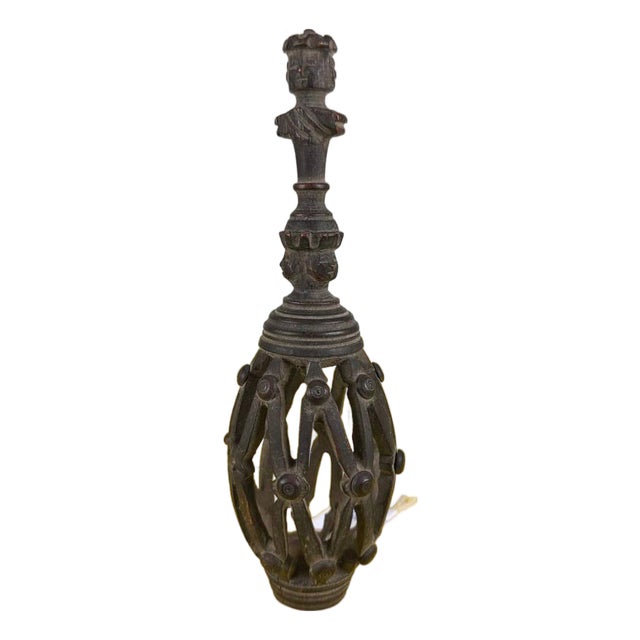 Antique Carved Wooden Pinnacle For Sale