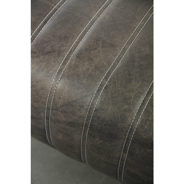 Club Chair in Cowhide Leather with Aluminium For Sale - Image 9 of 14