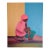 "Sitting Woman in Pink," Oil on Canvas, Benada Oduma For Sale