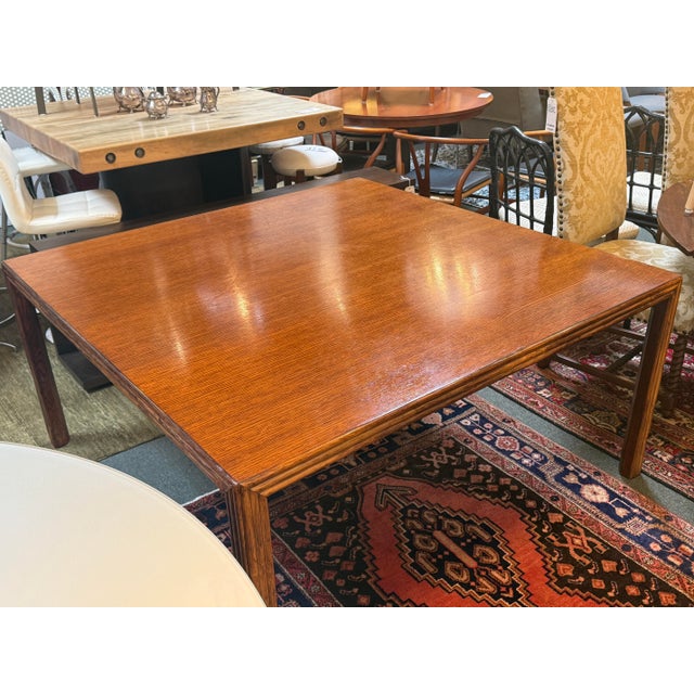 Contemporary McGuire Furniture Square Parsons Table, Vintage For Sale - Image 3 of 12