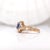 Metal 1.5ct Tanzanite Ring with Earth Mined Diamonds in Solid 14k Yellow Gold Oval 8x6 Size 6.75 For Sale - Image 7 of 8
