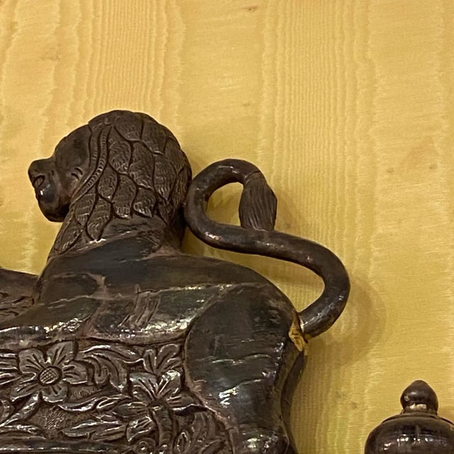 Late 19th Century Ornate 19 Century Indian Silver Clad Mirror For Sale - Image 5 of 13