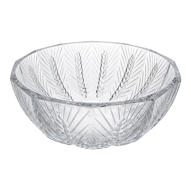Lalique France French Crystal Ceres Wheat Bowl For Sale