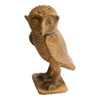 Vintage African Owl Sculpture For Sale