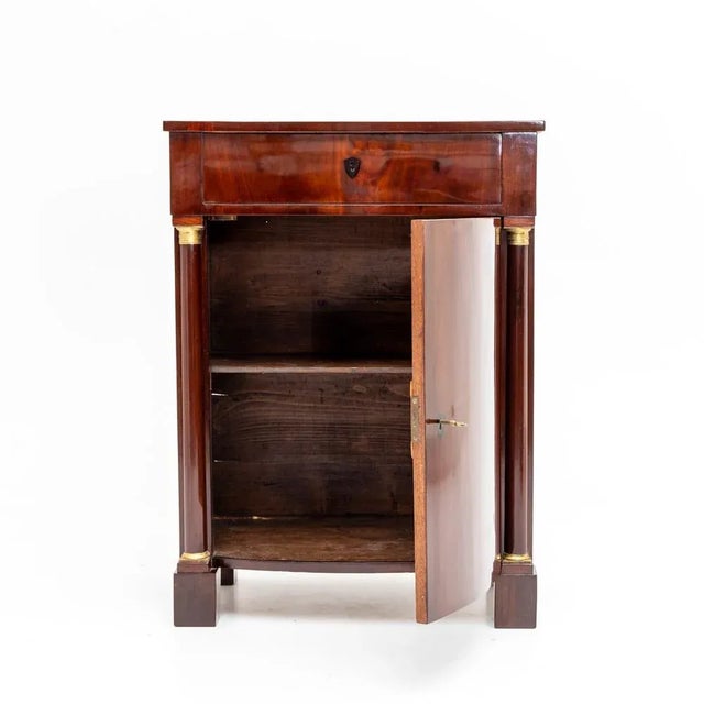 Pillar Cabinet in Mahogany & Brass, 1820s For Sale - Image 6 of 7