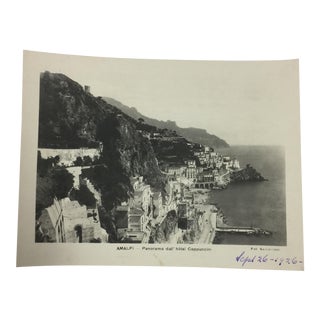 1926 Antique Amalfi Panorama Photograph For Sale