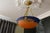 French Art Nouveau Blue & Orange Mottled Glass Pendant Light by G.V. Croismare For Sale - Image 9 of 18