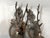 Late 20th French Louis XVI Bronze Deer Wall Lamps Sconces Pair For Sale - Image 6 of 9