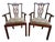 Chippendale Style Side Chairs With Ralph Lauren Upholstery - A Pair This stunning chippendale style side chairs have...