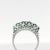 2 Carat Asscher Cut Emerald & Diamond Checkerboard Statement Ring For Sale - Image 9 of 9
