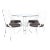 Vintage Aluminum Shell Back Dining Set Attributed to Brown Jordan, 1970s For Sale