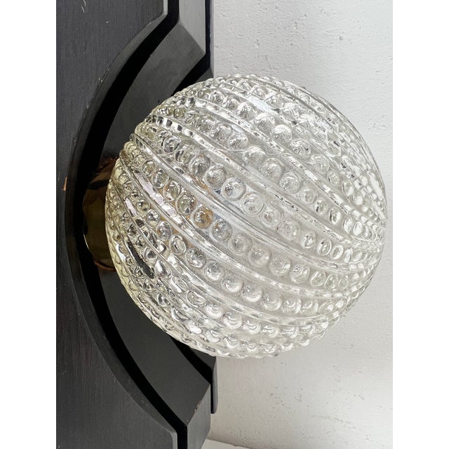 Brutalist Pendant Lamp of Wood and Glass from Temde, 1960s For Sale - Image 11 of 18