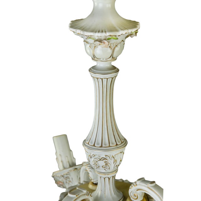 Vintage Chandelier from Capodimonte, Italy, 1950s For Sale - Image 3 of 8