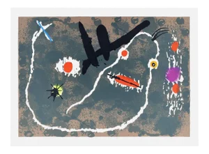 Le Lézard aux Plumes d'Or - Original Lithograph by Joan Mirò - 1971 1971