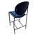 1990s Dakota Jackson Memphis Style "Vik-Ter" Black Leather Barstool For Sale In Los Angeles - Image 6 of 8