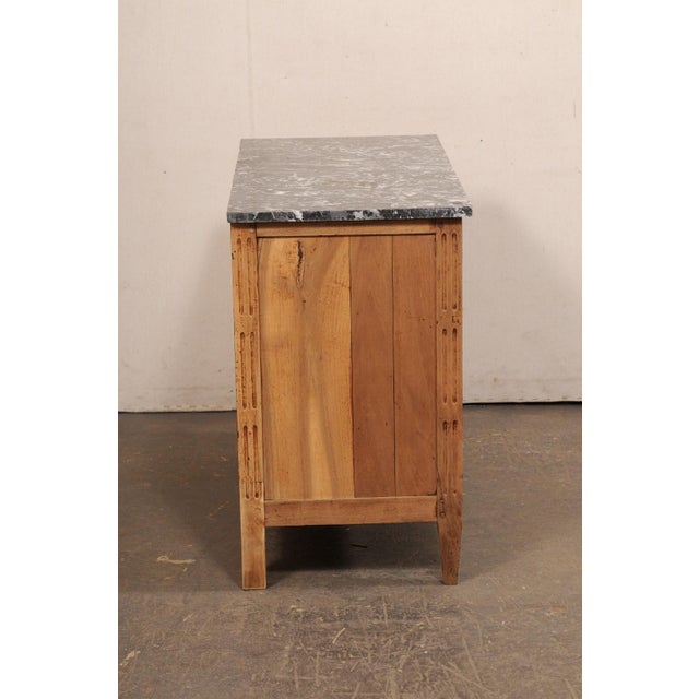 Tan 19th Century French Louis XVI Commode W/ Original Marble For Sale - Image 8 of 11
