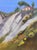Agrigento by Kirsten Savage | Oil on panel Landscape with a house on a hillside and trees. For Sale