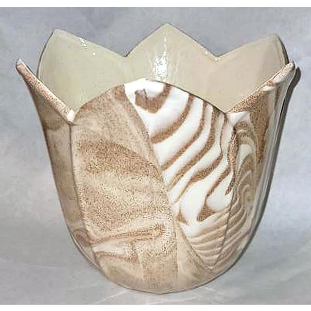 A piece of history of our little speck of the universe, a swirled pattern fluted bowl created from the ashes of Mt St...