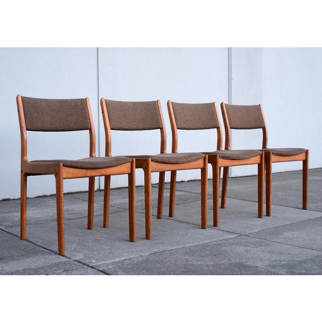 1970s Vintage Danish Modern DScan Teak Dining Chairs Set of 4 Chairish