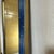 Chic Vintage Palm Beach Regency Medium Faux Bamboo Wall Mirror Newly Painted Blue With Hand Gilt Accents For Sale - Image 9 of 12